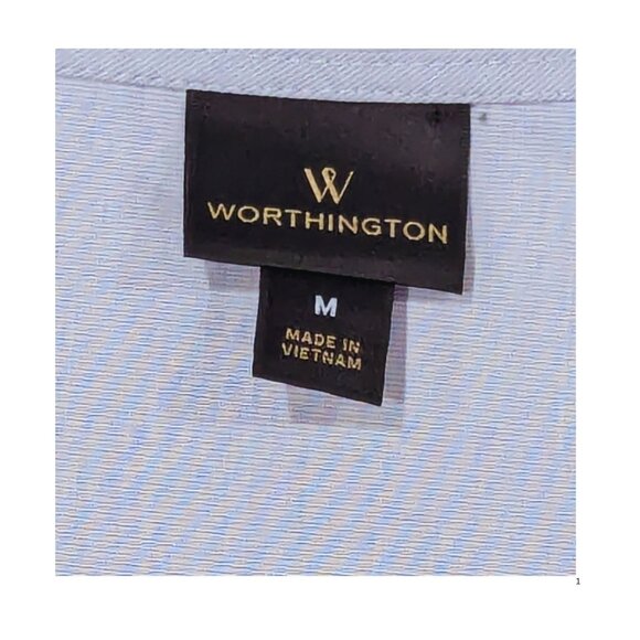 Worthington Long Sleeve V-Neck Button-Down Blouse – Size M – EUC - Picture 4 of 5